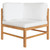 4 Piece Patio Lounge Set with Cream Cushions Solid Teak Wood A949-3087250