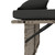 Reclining Patio Bench with Cushions Gray Poly Rattan A949-365819
