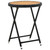 Tea Table Black 23.6" Poly Rattan and Solid Acacia Wood A949-316509
