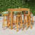 7 Piece Patio Bar Set Solid Wood Acacia A949-3154395