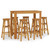 7 Piece Patio Bar Set Solid Wood Acacia A949-3154395