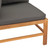 Corner Sofas 2 pcs with Dark Gray Cushions Solid Teak Wood A949-316114