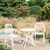 3 Piece Bistro Set Cast Aluminum White A949-3070573