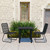 3 Piece Patio Dining Set Poly Rattan and Glass A949-3060249