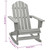 Patio Rocking Chair Wood Gray A949-45704