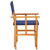 Director's Chairs 2 pcs Solid Acacia Wood Blue A949-45948