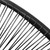 Patio Moon Chair Poly Rattan Black A949-41383