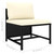 2 Piece Patio Sofa Set with Cushions Black Poly Rattan A949-313520