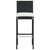 3 Piece Patio Bar Set with Cushions Poly Rattan Black A949-3064792