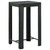 3 Piece Patio Bar Set with Cushions Poly Rattan Black A949-3064792
