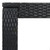 3 Piece Patio Bar Set with Cushions Poly Rattan Black A949-3064792
