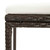 5 Piece Patio Bar Set with Cushions Poly Rattan Brown A949-3064913