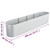 Garden Raised Bed 157.5"x31.5"x31.9" Galvanized Steel Silver A949-45511