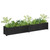 Garden Planters 2 pcs Black 78.7"x12.2"x12.2" Solid Wood Pine A949-810768