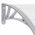 Door Canopy Gray and Transparent 118.1"x29.5" PC A949-144822