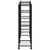 Flower Stand with Wheels 32.7"x9.8"x32.9" Black Iron A949-343128