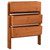 Garden Folding Planter Orange 23.6"x5.5"x29.5" Solid Firwood A949-314840