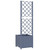 Garden Planter with Trellis Blue Grey 15.7x15.7x53.5" PP A949-318249