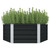 Raised Garden Bed Anthracite 50.8"x50.8"x17.7" Galvanized Steel A949-45723