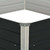 Raised Garden Bed Anthracite 50.8"x50.8"x17.7" Galvanized Steel A949-45723