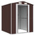 Garden Shed Dark Brown 75.6"x75.2"x87.8" Galvanized Steel A949-3147460