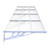 Door Canopy Gray and Transparent 155.9"x35.4" Polycarbonate A949-153696