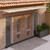 Door Canopy Gray and Transparent 155.9"x35.4" Polycarbonate A949-153696