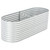 Garden Raised Bed 94.5"x31.5"x31.9" Galvanized Steel Silver A949-45513