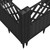 Garden Planter with Pegs Black 17.1"x17.1"x17.1" PP A949-368007