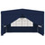Professional Party Tent with Side Walls 13.1'x13.1'Blue 0.3 oz/ft A949-48526