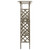 Pergola with Gate 45.7"x15.7"x80.3" Gray Solid Firwood A949-316393