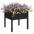 Garden Planter Black 27.6"x27.6"x27.6" Solid Wood Pine A949-810817