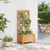 Planter with Trellis Brown Solid Wood Fir A949-365473