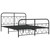  Metal Bed Frame without Mattress with Footboard Black 59.1"x78.7 A949-377137