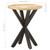  Side Table 18.9"x18.9"x22" Solid Mango Wood A949-320656