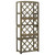 Trellis with Shelves Gray 21.7"x11.8"x55.1" Solid Fir Wood A949-316410