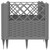 Garden Planter with Pegs Light Gray 17.1"x17.1"x17.1" PP A949-368008