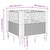 Garden Planter with Pegs Light Gray 17.1"x17.1"x17.1" PP A949-368008