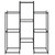 Flower Stand 32.7"x9.8"x39.4" Black Iron A949-343123