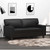  2-Seater Sofa Black 47.2" Faux Leather A949-359412