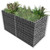 Gabion Raised Bed Steel 70.9"x35.4"x39.4" Silver A949-142366