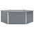 Raised Garden Bed 50.8"x50.8"x18.1" Galvanized Steel Gray A949-42405