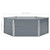 Raised Garden Bed 50.8"x50.8"x18.1" Galvanized Steel Gray A949-42405