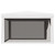 Party Tent with 4 Mesh Sidewalls 13.1'x13.1'White A949-48522