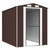 Garden Shed Dark Brown 75.6"x107.9"x87.8" Galvanized Steel A949-3147461
