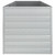 Garden Raised Bed 94.5"x31.5"x30.3" Galvanized Steel Silver A949-316886