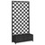 Planter with Trellis Black Solid Wood Fir A949-365481