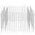 Gabion Raised Bed Galvanized Steel 35.4"x35.4"x19.7 A949-143557