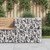 Gabion Basket Silver 27.6"x27.6"x25.6" Galvanized Iron A949-364850