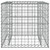 Gabion Basket Silver 27.6"x27.6"x25.6" Galvanized Iron A949-364850